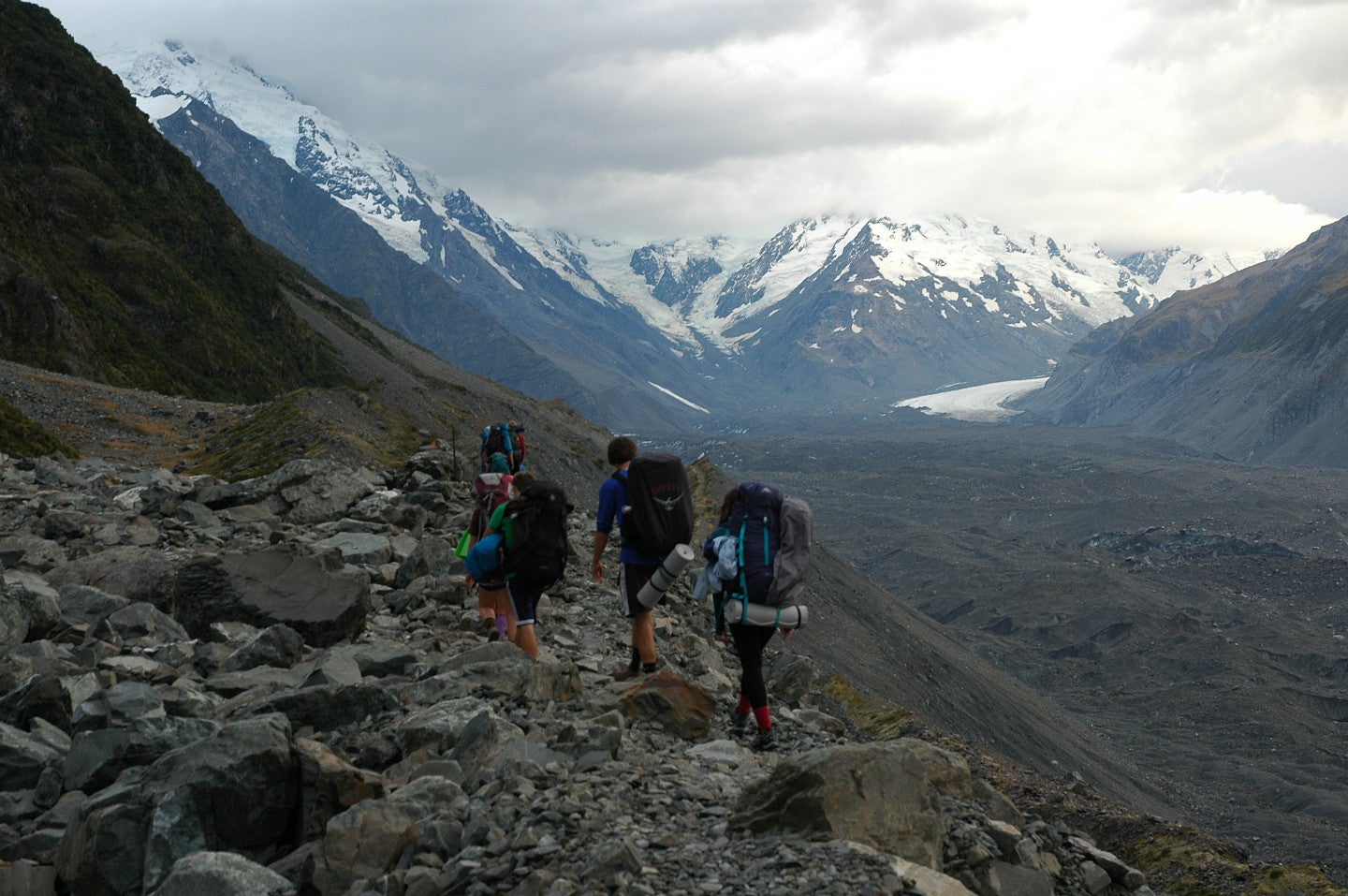 hikers in New Zealand