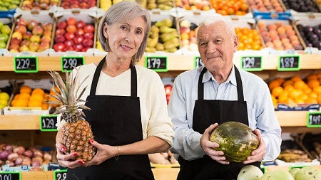 Older grocery workers