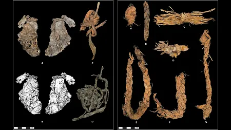 collection of ancient textiles