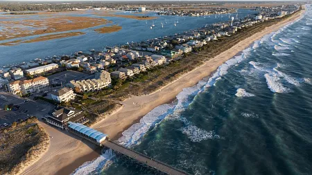 real estate surrounded by ocean