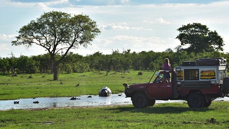 Jennifer Miller, Professor of Geography, conducting fieldwork.