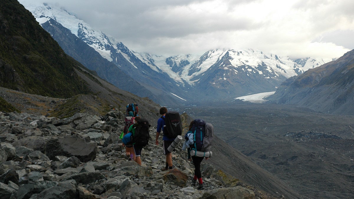 hikers in New Zealand