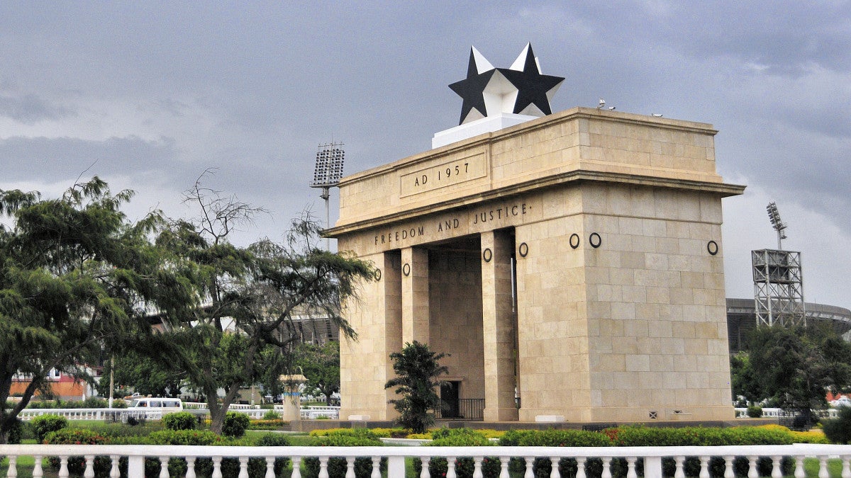 An archway in Ghana