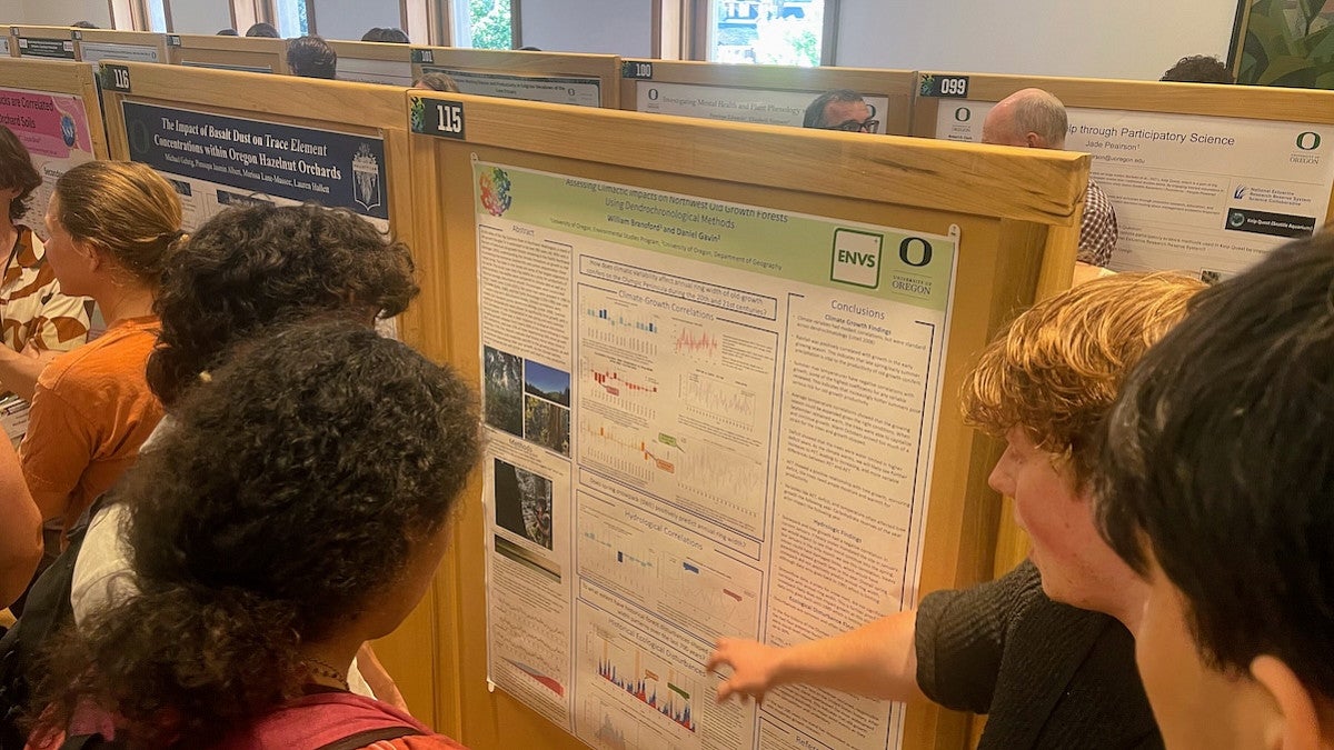 Geography students at the Undergraduate Research Symposium