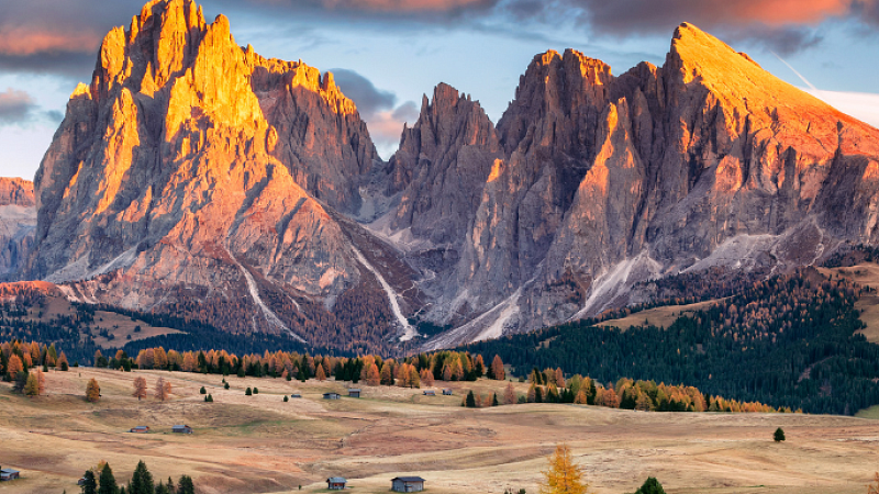landscape of the Dolomites in Italy