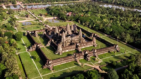a massive temple complex that was the centerpiece of the Angkor Empire