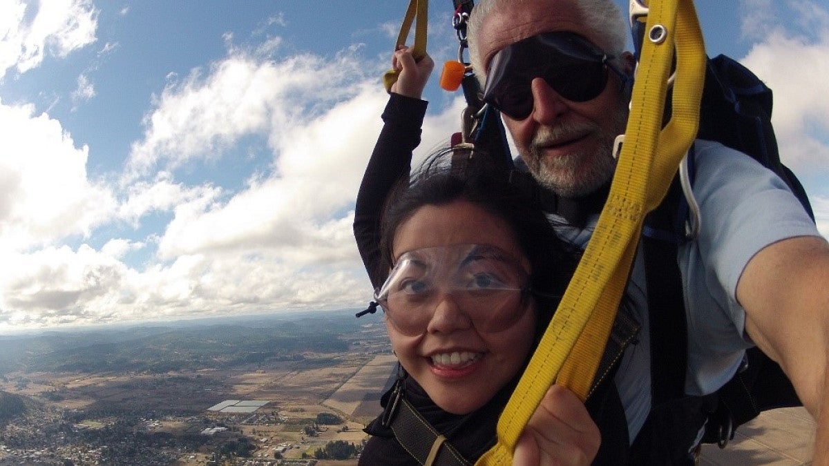 parachuting