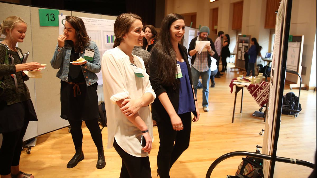 students at the Undergraduate Research Symposium