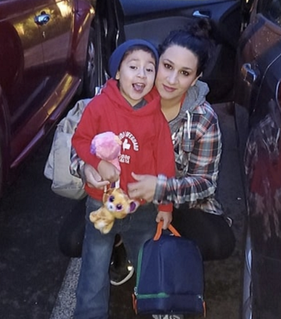 Ethnic studies major tabitha joaquin with her child