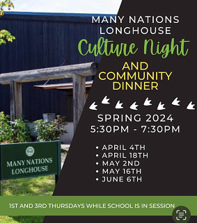 Longhouse Culture and Community Nights: Spring 2024