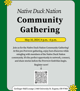 NDN Alumni Association Gathering and Powwow Kickoff_Poster